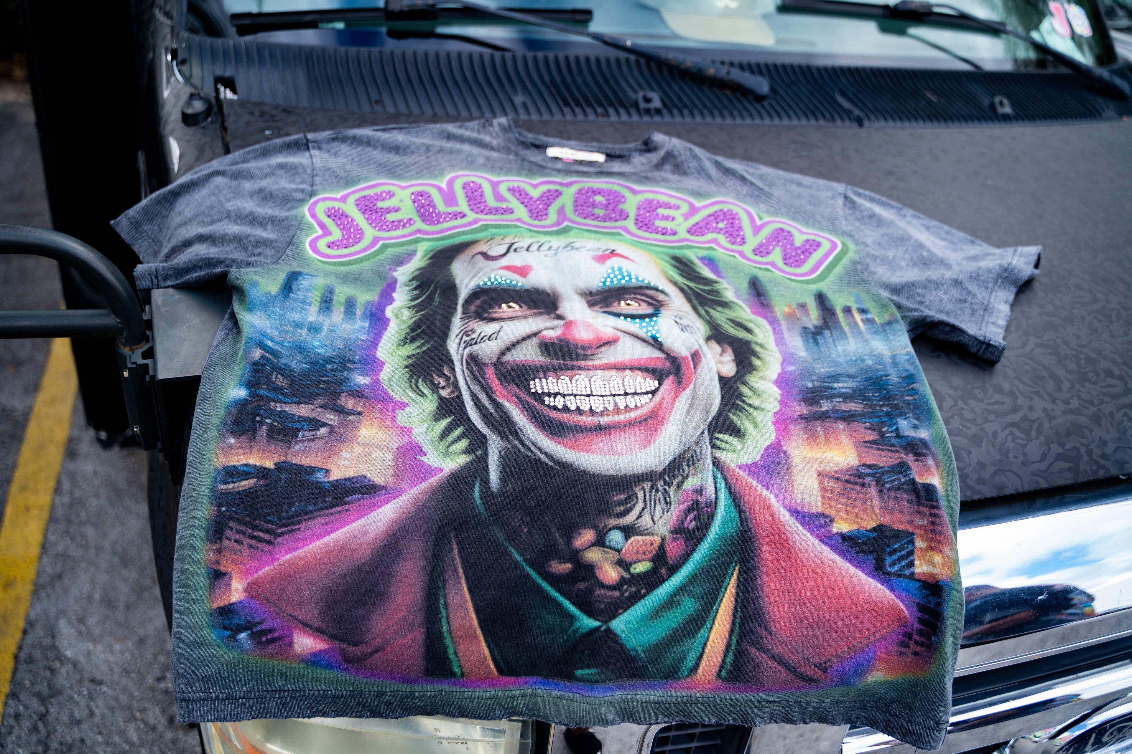 Distressed Clown T-Shirt - Glow in the Dark