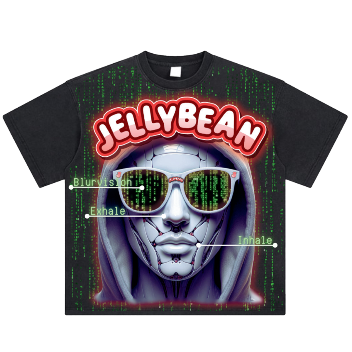 Jellybean Matrix T-Shirt - Glow in the Dark