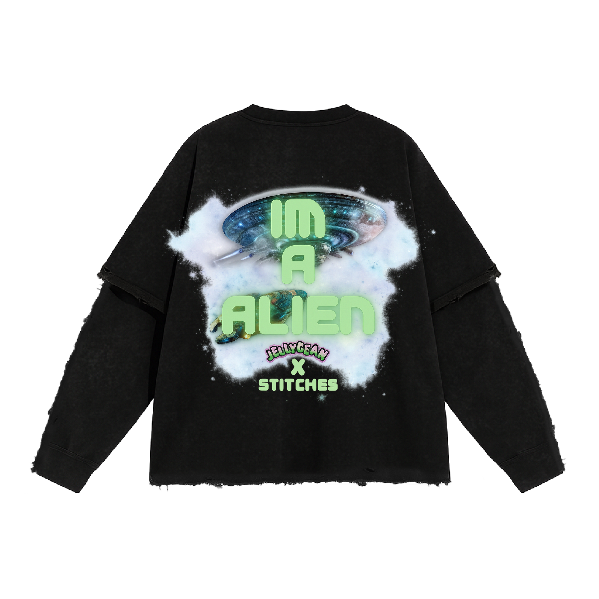 Jellybean x Stitches Long Sleeve T-Shirt