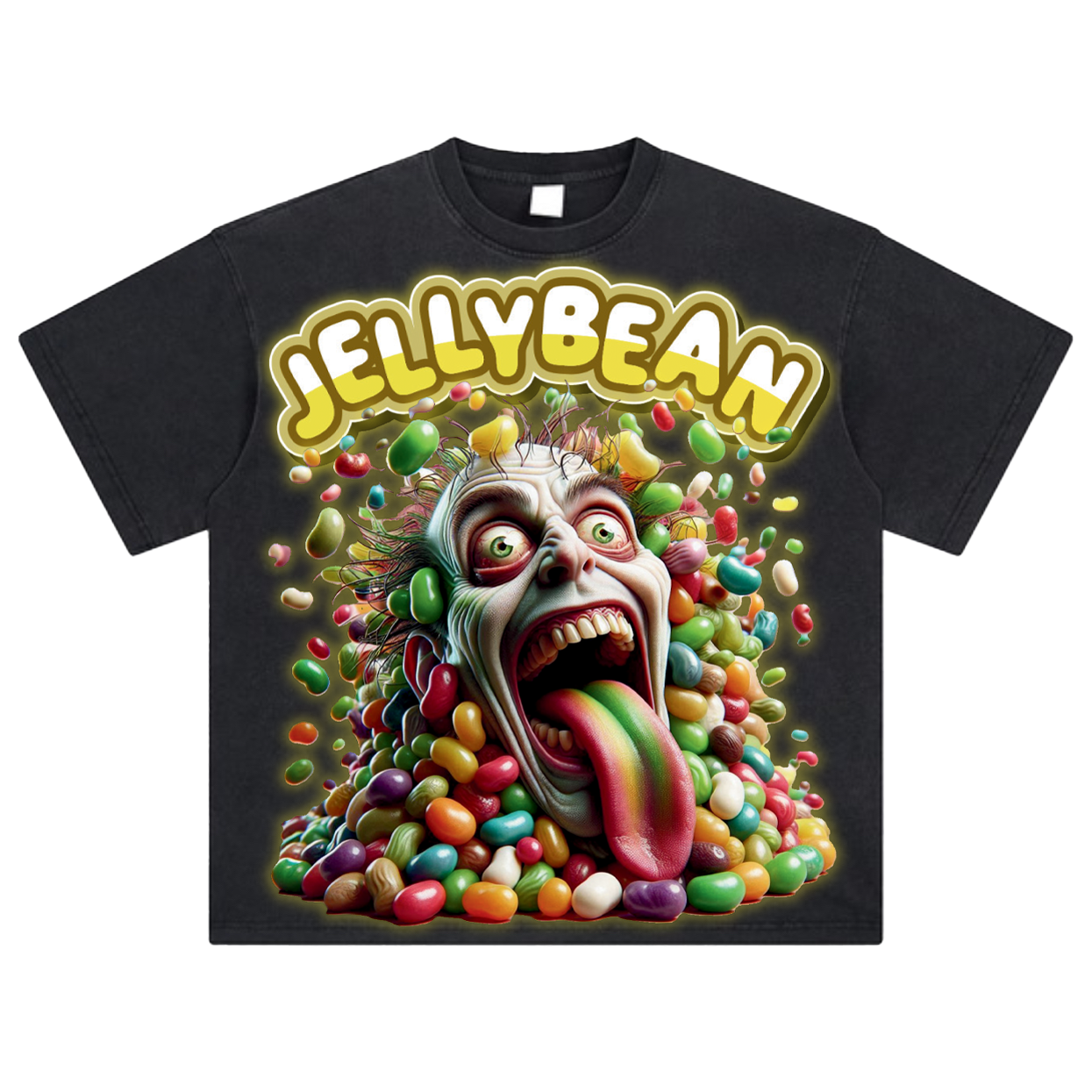 Nasty Bean Jellybean T-Shirt - Glow in the Dark