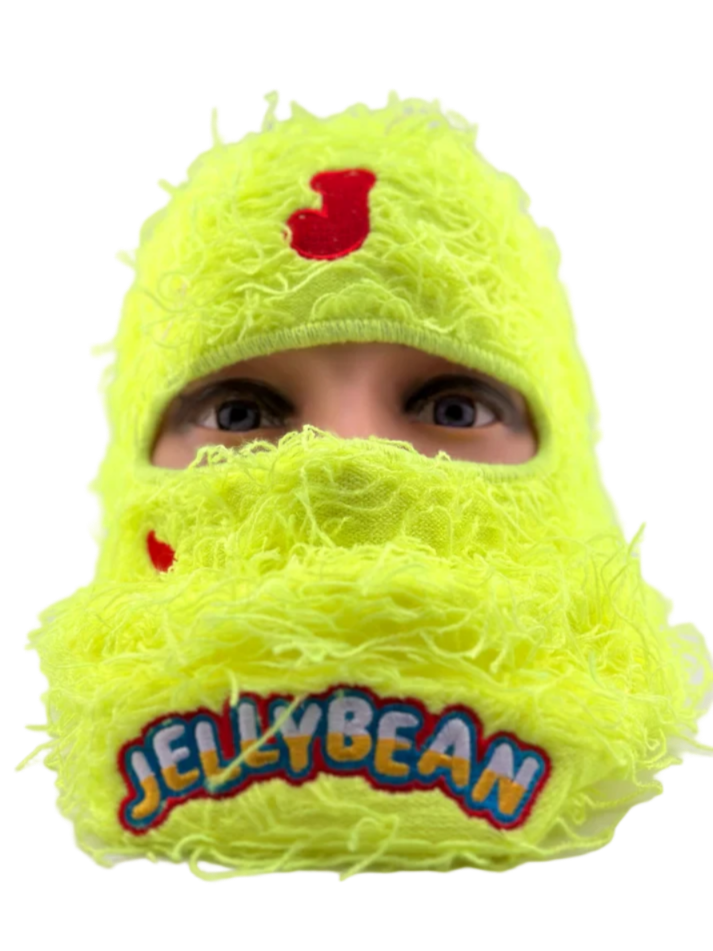 Woven Shiesty Mask with Jellybean Tear Drop